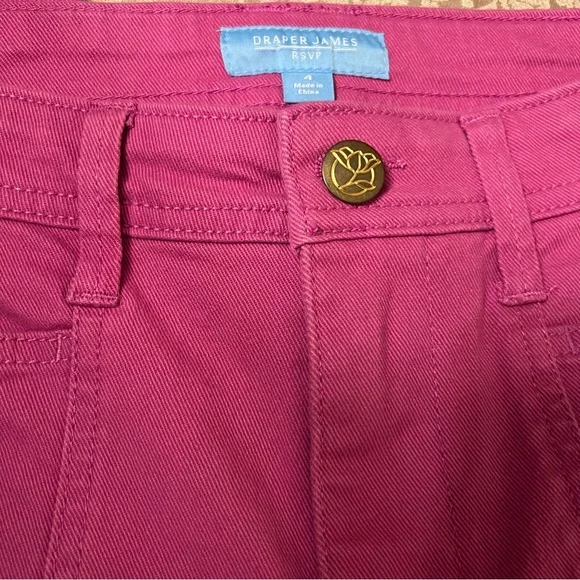 Women's Draper James Slash Pocket Wide Leg cropped Pants Orchid Size 4 NWT - Picture 9 of 10
